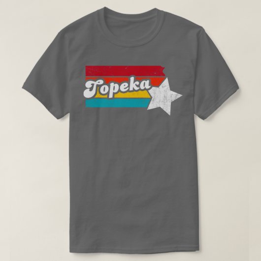 トペカカンザスヴィンテージ動揺して土産2 Tシャツ (デザイン正面)