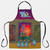 トペカギャラリーエプロンで鳥 エプロン (正面)