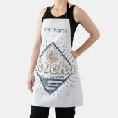 トペカシティカンザス統一された州サンフラワーUSA エプロン (インサイチュ)