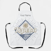 トペカシティカンザス統一された州サンフラワーUSA エプロン (正面)