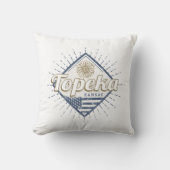 トペカシティカンザス統一された州サンフラワーUSA クッション (正面)