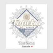 トペカシティカンザス統一された州サンフラワーUSA シール (シート)