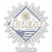 トペカシティカンザス統一された州サンフラワーUSA シール (正面)