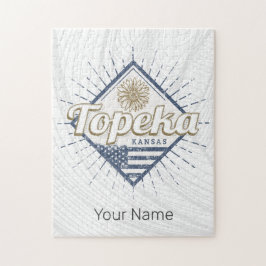 トペカシティカンザス統一された州サンフラワーUSA ジグソーパズル