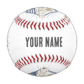 トペカシティカンザス統一された州サンフラワーUSA 野球ボール (裏面)