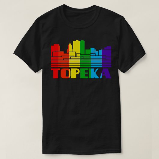 トペカプライドトペカLGBTギフトLGBTQサポーターTee Tシャツ (デザイン正面)