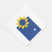 トペカ国旗(カンザス州) スタンダードランチョンナプキン (角)