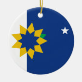 トペカ国旗（カンザス州） セラミックオーナメント (正面)