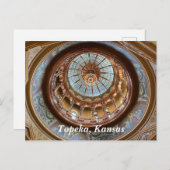 トペカ州キャピトルドーム ポストカード (正面/裏面)