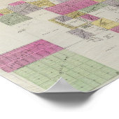 トペカ市の地図 ポスター (角)