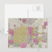 トペカ市の地図 ポストカード (正面/裏面)