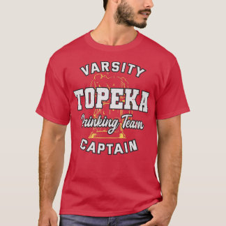 トペカ飲みチームキャプテンカンザスビア恋人KS  Tシャツ