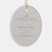 トペ華美フローラル模様の交配 セラミックオーナメント (右)