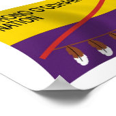 トホノオダム国旗のポスタープリント ポスター (角)