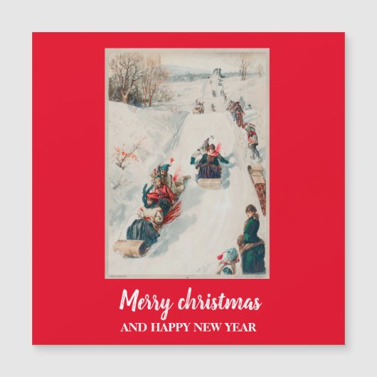 トボガニン» chromolithograph - Christmas Holiday (正面)