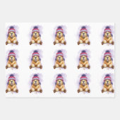 トボガンのゴールデンレトリバー ラッピングペーパーシート (正面2)