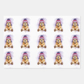 トボガンのゴールデンレトリバー ラッピングペーパーシート (正面)