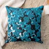 トポグラフィックブルース装飾用クッション クッション (ブランケット)