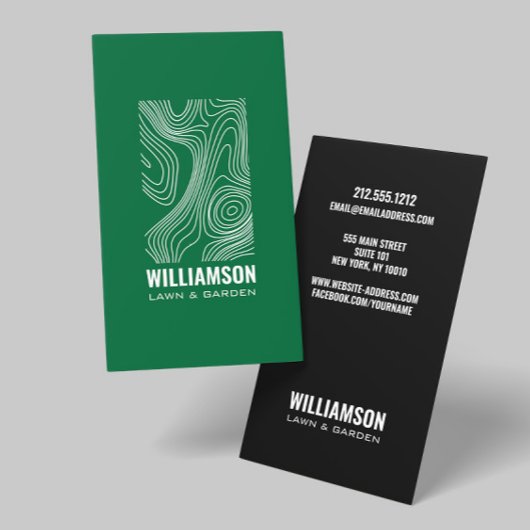 トポグラフィモダンー造園ラ気にウングリーンII 名刺