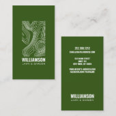 トポグラフィモダンー造園ラ気にンIII 名刺 (正面/裏面)