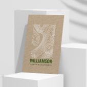 トポグラフィモダンー造園ローンク気にラフト 名刺