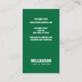 トポグラフィモダンー造園ローング気にローン 名刺 (裏面)