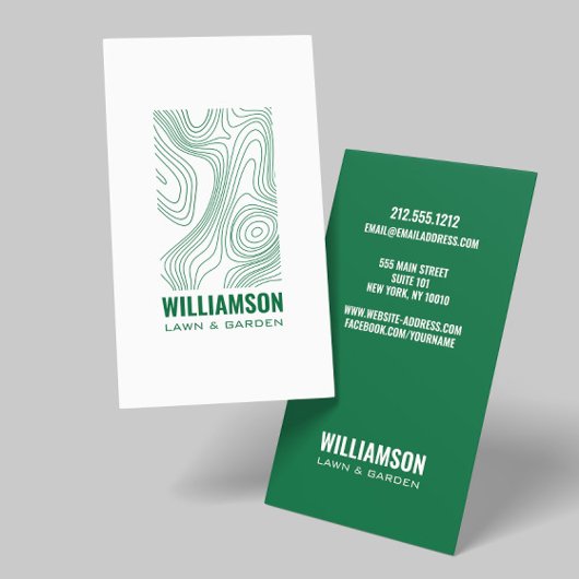 トポグラフィモダンー造園ローング気にローン 名刺