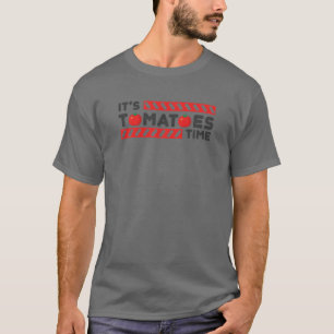 トマおもしろいトの衣装トマトの時間 Tシャツ