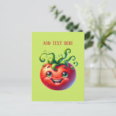 トマおもしろいト好きの文字 ポストカード (スタンド正面)