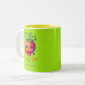 トマつるトにトマトラバーギフト ツートーンマグカップ (正面左)