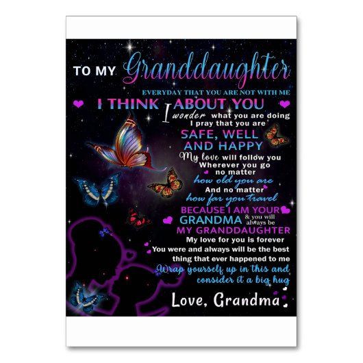 トマイグランドドーターフライズ誕生日ギフトアイディア テーブルナンバー (正面)