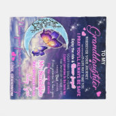 トマイグランドドーターフライズ誕生日ギフトアイディア フリースブランケット (正面(横))