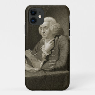 トマスが刻むベンジャミン・フランクリンのポートレート iPhone 11 ケース