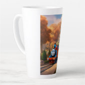 トマスが魔法の旅をする カフェラテマグ (左アングル)