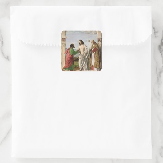 トマスと聖マグナスの疑い深い, c.1504-05 スクエアシール (バッグ)