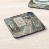 「トマスの灰色の詩」からの災難へのオード、 コースター (左側)