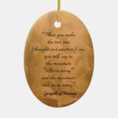 トマスの祈福音の仕方 セラミックオーナメント (正面)