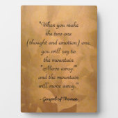 トマスの祈福音の仕方 フォトプラーク (正面)