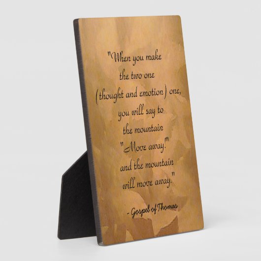 トマスの祈福音の仕方 フォトプラーク (側面)