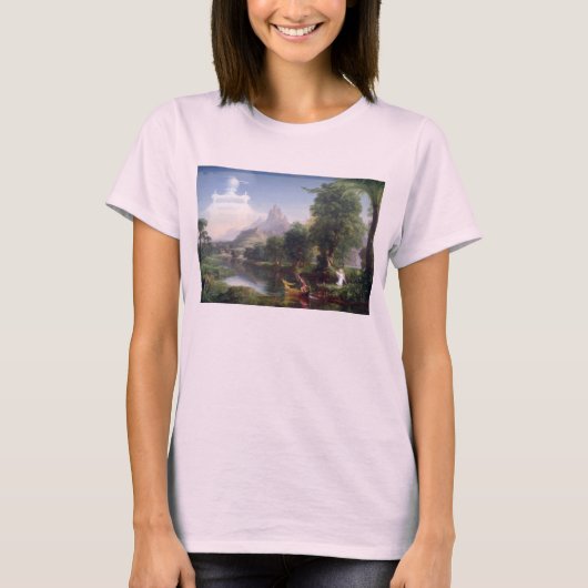 トマスのColeによる人生の青年の旅行 Tシャツ (正面)