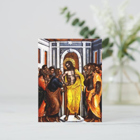 トマスを疑うエマニュエル・ツァネス ポストカード (スタンド正面)