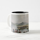 トマスサザランドが刻む戦いタラベラ ツートーンマグカップ (正面左)