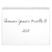 トマスジェームスOrsello III2008 カレンダー (カバー)