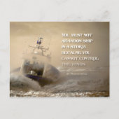 トマス感動的モア引用文「風を制御」 ポストカード (正面)