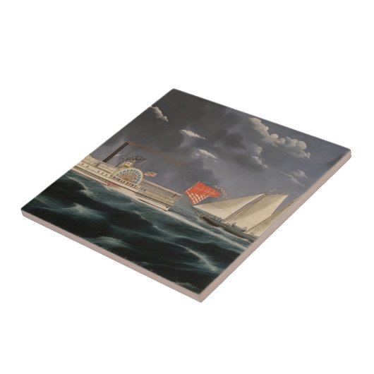 トマス狩りとアメリカ1852年 タイル (側面)