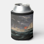 トマス狩りとアメリカ1852年 缶クーラー (缶正面)