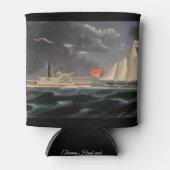 トマス狩りとアメリカ1852年 缶クーラー (正面)