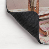 トマス著ハープの足を搭載するソファーのテーブル マウスパッド (コーナー)