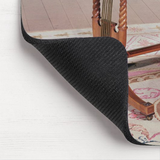 トマス著ハープの足を搭載するソファーのテーブル マウスパッド (コーナー)