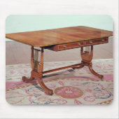 トマス著ハープの足を搭載するソファーのテーブル マウスパッド (正面)